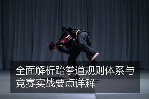 全面解析跆拳道规则体系与竞赛实战要点详解
